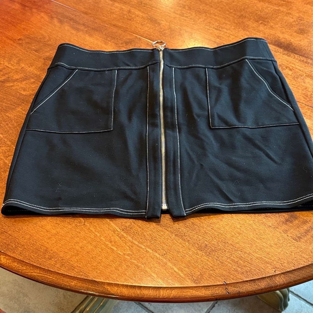 INC International Concepts Black Midi Skirt